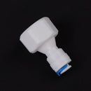 1X 1/4" Push Fit - 1/2" Female Thread PE Pipe Fitting Hose Quick Connector JR