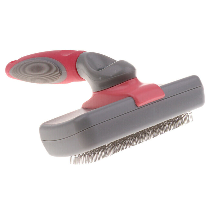 Professional Slicker Brush - Safe Stainless Bristles for Dogs & Cats by