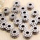 20pcs Sewing Machine Bobbins Stainless Metal For Kenmore Viking Singer FT