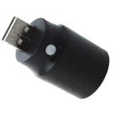 Black Plastic White Light Press Button USB LED Lamp Torch L5U5