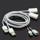 White USB 2.0 Male to Female Extension Adapter Cable Cord 1m For Lapotop PC JJZ
