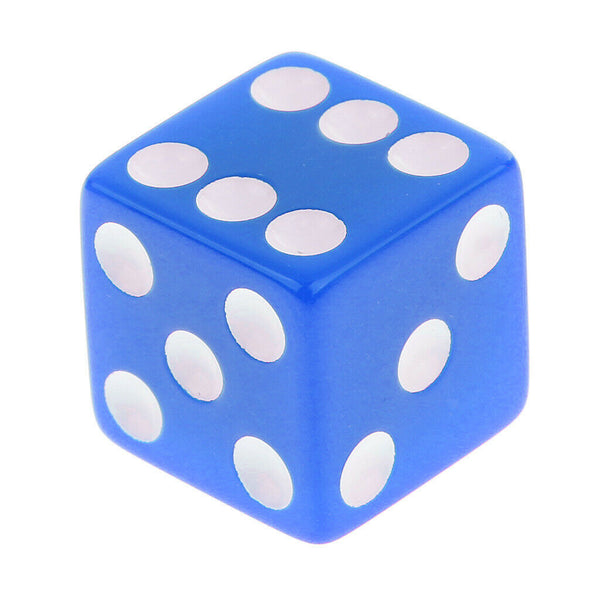 10 Piece D6 Dice Playing Games for Dungeons and Dragons MTG RPG Gaming 16mm Blue