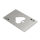 5X(Playing Card Ace of Spades Poker Bar Tool Soda Stainless Steal Beer Bot E4R5)