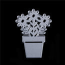 2pc Potted plants Metal Cutting Dies Stencil For Scrapbooking DIY Cards Decor JR