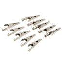 10x Clips For Test Leads, Battery Connectors Clamps Breeding Cage