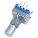 20-point shaft Detents encoder and 360 degree rotary with push button Blue +I8M3