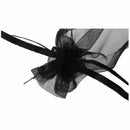 Organza Jewelry Wedding Gift Pouch Bags, 7x9cm Black