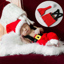 Suspender Trouser Warm Baby Knitting Set Photography Props Exquisite Christmas