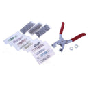 100sets Metal Prong Snap Buttons (10 Colors) with Plier Installation Tool