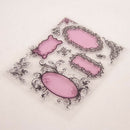 2pcs Floral Transparent Clear TPR Stamp for Seal DIY Scrapbooking Photo Album