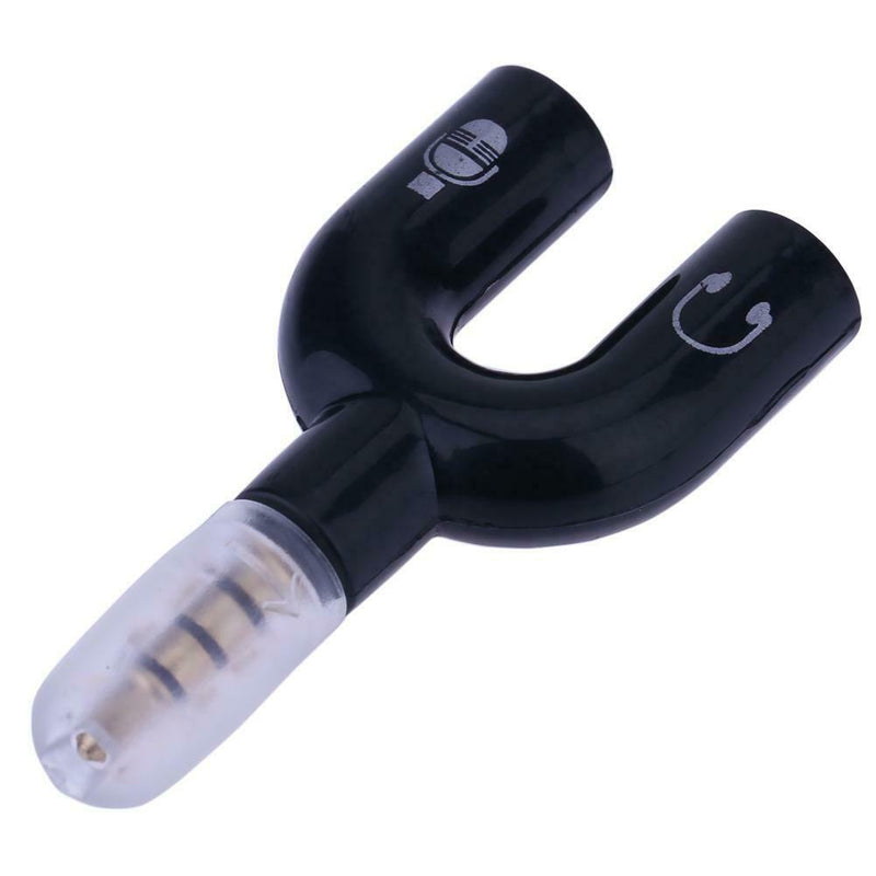 3.5mm Stereo Audio Jack Earphone Headphone 2 Way U Splitter Adapter