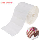 500PCS 1 Roll Wipes Pads Paper Nail Art Tips Polish Manicure Remover White!j