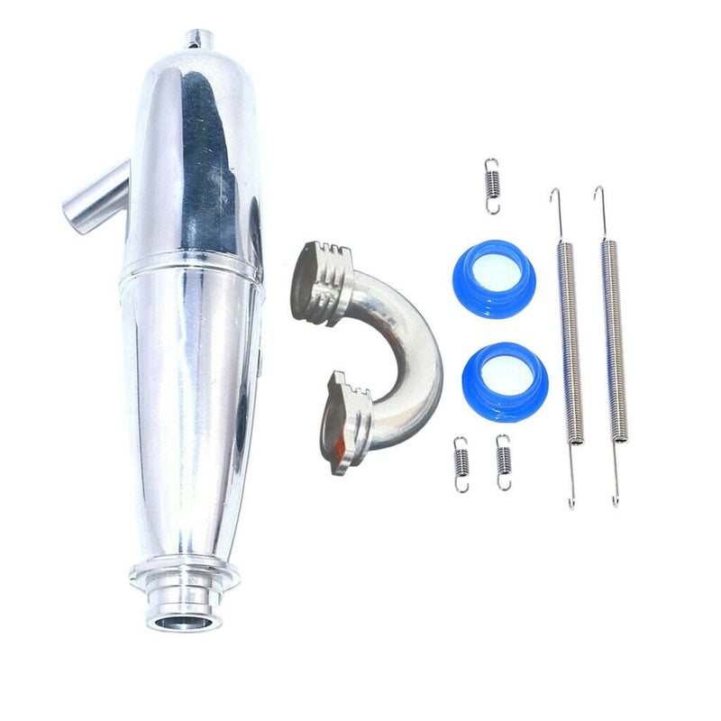 Aluminum Exhaust Pipe Tubing for 1/8 VX GO Truck Buggy 21CXP 28CXP Nitro Car