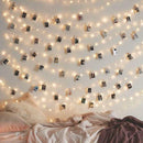 USB LED Photo Clips Lamp Garland Battery for Wedding Xmas Star Night (10m)  A