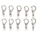 10Pcs/lot Polished Clasp Ring Keyrings Keychain Key Chains DIY Jewelry Making â„–#