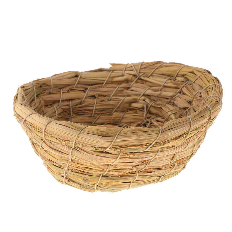 Woven Straw Bird Nest Cage Birdhouse/Bed House for Parrot Pigeon Unbranded