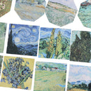 45 pcs meet van gogh reproduce classic decorative stickers adhesive stickers D3C