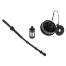 Gas Fuel Tank W/Fuel Line Filter Kit Replacement For