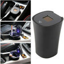 Led Auto Car Truck Cigarette Smoke Ashtray Ash Cylinder Holder for Offiice/