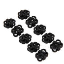 10 PCS EDC Cross Survival Shoelace Buckle Stopper Rope Clip Clamp Cord Lock TOCA