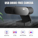 2K HD Webcam Rotatable Built-in Mic Auto Focus USB 2.0 Web Camera for PC A