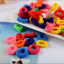 100pcs Cute Elastic Rope Baby Girl Hair Ties Ponytail HoldersHairbands Hot