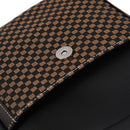 Black Men's Faux Leather Messenger Shoulder Bag