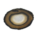 Irregular Agate Slice Crystal Coaster Cup Mat Coffee Tea Placemat Black