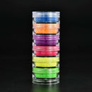6 Colors Shimmer Eyeshadow Pigment Matte Eyeshadow Neon Powder Nail Powder Set
