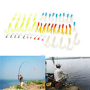 Artificial Small Lead Head Hook Lure Combination Fishing Soft Lure Bait S WDN