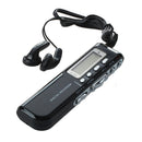 8GB Digital Voice Recorder Dictaphone MP3 Player 650Hr Rechargeable Black E1L9