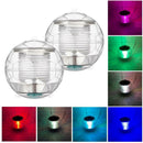 Colorful LED Solar Floating Light Underwater Pool Yard Decorative Ball Lamp