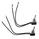 2 Pieces Mini Toggle Switch On/Off 2 Position Latching AC 125V 6A /250V 3A