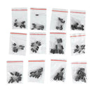 120pcs Straight 12 Value Kit 1uF-470uF Electrolytic Capacitor Assortment