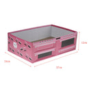 2 Pcs Pet Cat Scratcher Corrugated Paper Box Scratching Pads For Resting