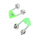 5x/lot Bite Alarms Fishing Bells Fishing Accessory Clip Bells Ring Green ABS 3C