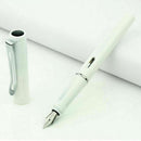 Collectable Fountain Retro Pen Students Medium Nib Stainless Steel Black A6E8.