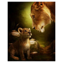 DIY Oil Painting Paint by Numbers Kits for Adults Kids Beginner - Lions 16  D2X5