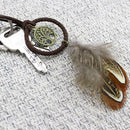 3 x Unique Key Chain Ring Feather Bead Dream Catcher Keyring Keychain