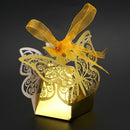 New 50pcs Butterfly Wedding favor box candy box gift box wedding favors evenU1H1
