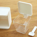3 Grids Spice Jar Rack Condiment Storage Seasoning Home Kitchen Container B S7V8
