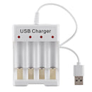 4 Slots Smart USB Battery Charger Nickel Hydrogen AA AAA Battery Station