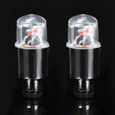 2pcs Car Truck Bike Supplies Neon Blue Strobe LED Tire Valve Cap Lights