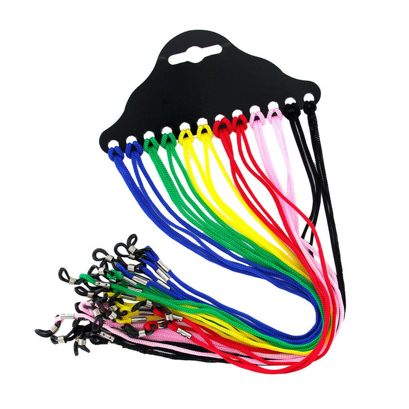 12x Unisex Glasses Nylon Cord Strap Chain Eyeglass Sports String Holder 24 inch