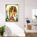 Lady Elephant Diamond Painting 5D DIY Full Round Drill Picture Mosaic Decor