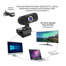 USB 1080P HD Webcam Web Cam Camera & Microphone Mic 10M For Desktop PC Laptop