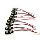 10pcs New Black Snap on 9V 9 Volt Battery Clip Connector  Shell Buckle