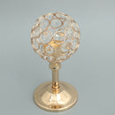 Elegant Crystal Tealight Candle Holder Candlestick Candelabrum Golden- S