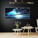 Diamond Painting Blue Planet Above Sea DIY Full Round Wall Picture 60x30cm