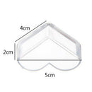 12pcs Transparent Corner Cushions Soft Protectors Clear Guard F. Desk Table Edge
